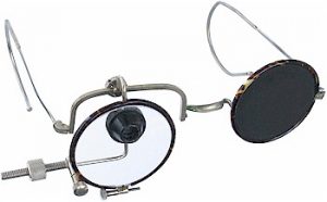 Schießbrille von Jäggi mit Iris (Nachkriegszeit)
